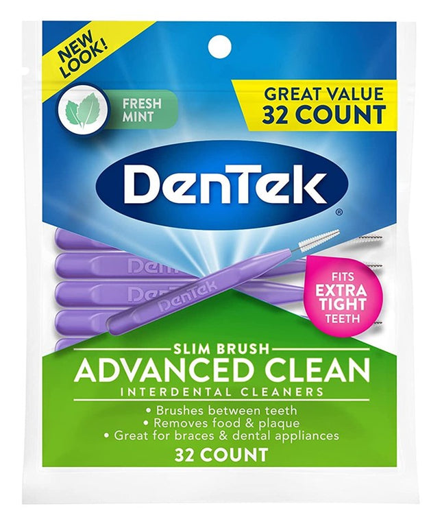 Dentek Slim Brush Advanced Clean Tight Teeth