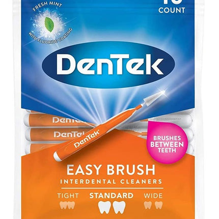 Dentek Easy Brush Cleaners Standard Spaces 16 Count