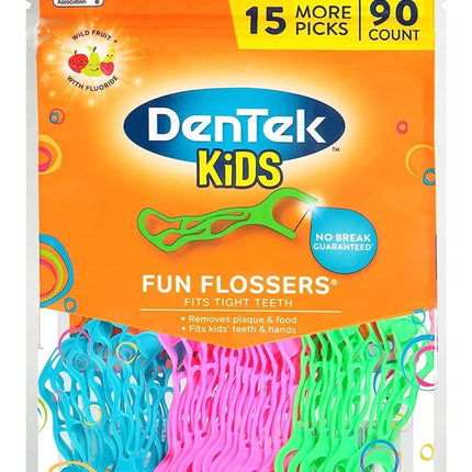 Dentek Kids Floss Picks Fun Flossers