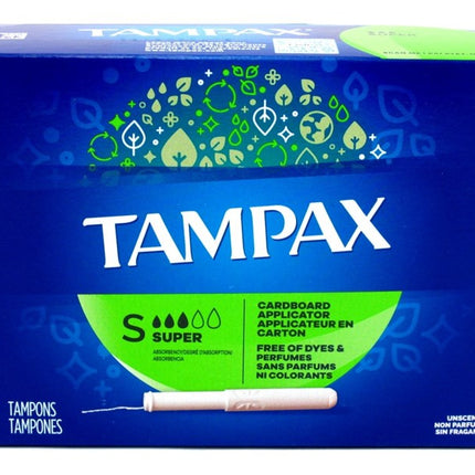 Tampax Tampons Super 40 Count Unscented