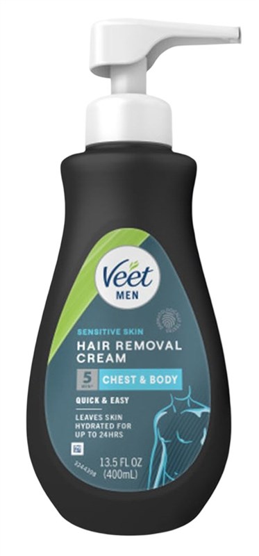 Veet Men Hair Removal Cream Chest & Body Sensitive 13.5oz