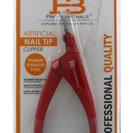 Hb Pro Artificial Nail Tip Clipper Red Stainless (3 Pieces)