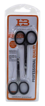 Hb Pro Scissors Facial Hair 2 Pack (3 Pieces) Stainless Steel