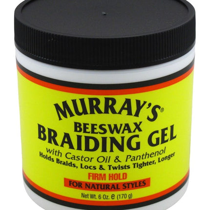 Murrays Beeswax Braiding Gel Firm Hold 6oz