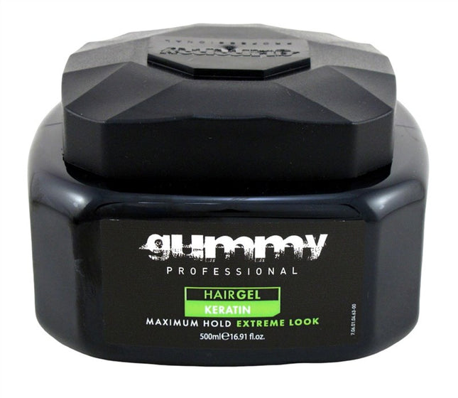 Gummy Hair Gel Maximum Hold Extreme Look Keratin 16.9oz