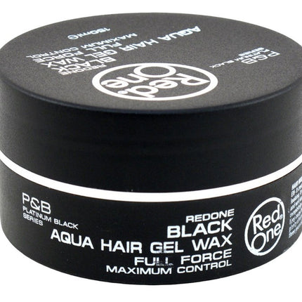 Red One Aqua Hair Gel Wax Black Maximum Control 5.07oz