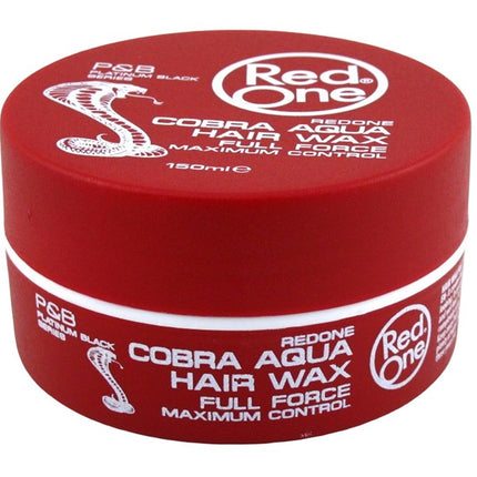 Red One Aqua Hair Gel Wax Cobra Maximum Control 5.07oz