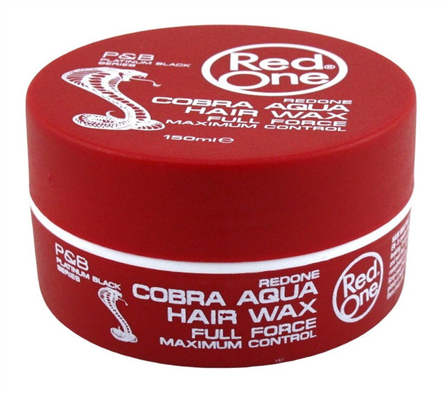 Red One Aqua Hair Gel Wax Cobra Maximum Control 5.07oz