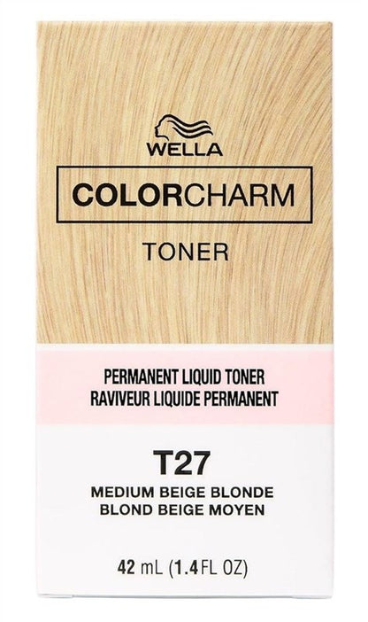 Wella Color Charm Liquid Toner #T27 Medium Beige Blonde