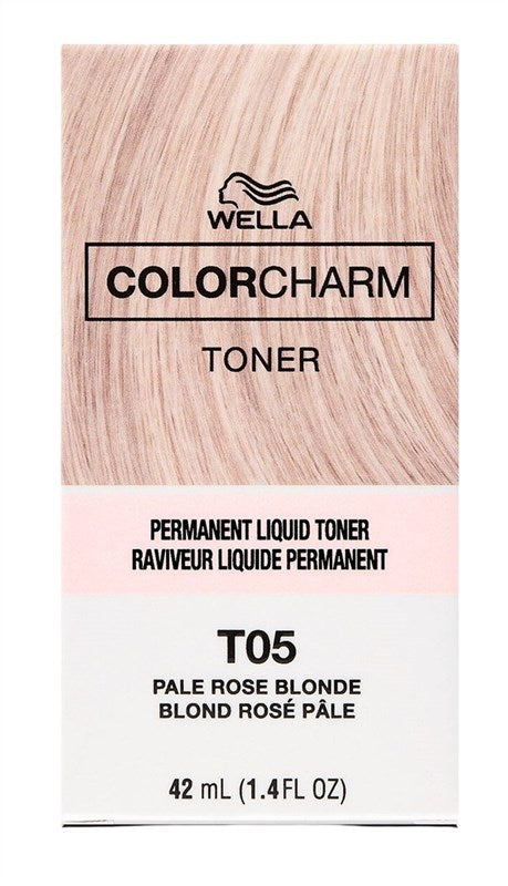 Wella Color Charm Liquid Toner #T05 Pale Rose Blonde 1.4oz
