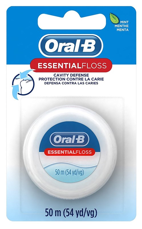 Oral-B Essential Floss 54 Yds Mint Wax (6 Pieces)