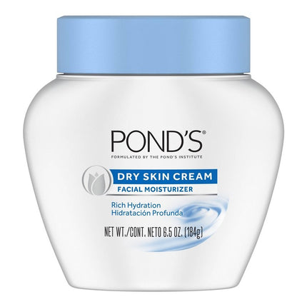 Ponds Dry Skin Cream Facial Moisturizer 6.5oz Jar