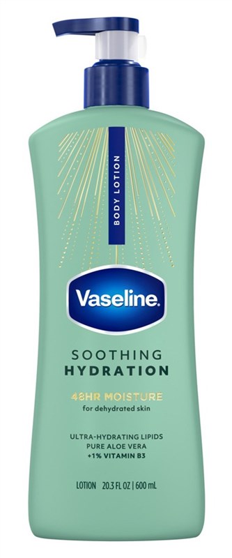 Vaseline Body Lotion Soothing Hydration 48Hr 20.3oz Pump