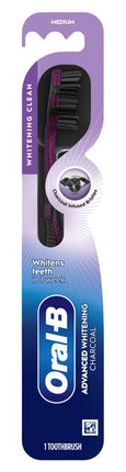 Oral-B Toothbrush Charcoal Medium Whitening Clean