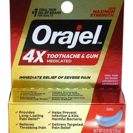 Orajel 4X Toothache & Gum Maximum Strength 0.25oz