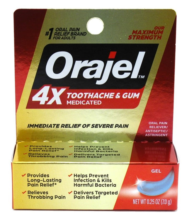 Orajel 4X Toothache & Gum Maximum Strength 0.25oz