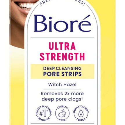 Biore Deep Cleansing Pore Strips Witch Hazel 6 Count