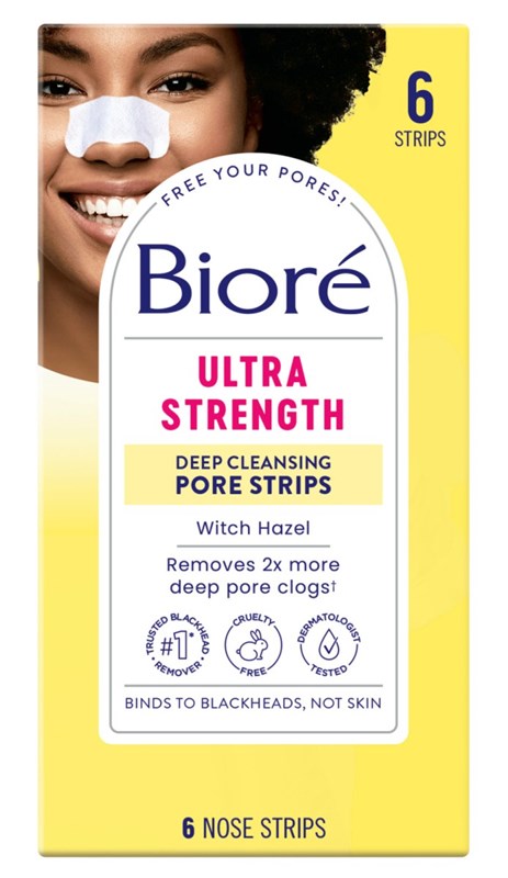 Biore Deep Cleansing Pore Strips Witch Hazel 6 Count