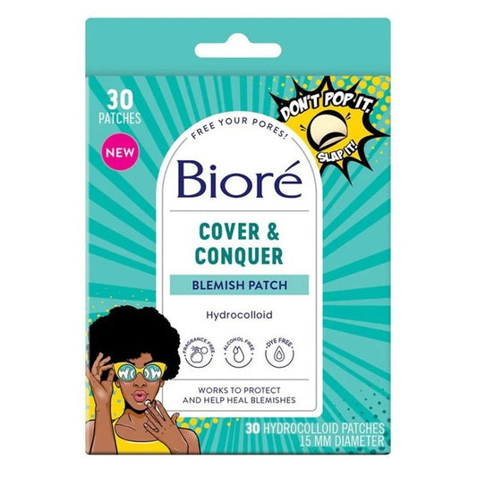 Biore Cover & Conquer Blemish Patch Hydrocolloid 30 Count