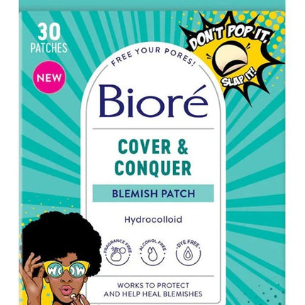 Biore Cover & Conquer Blemish Patch Hydrocolloid 30 Count
