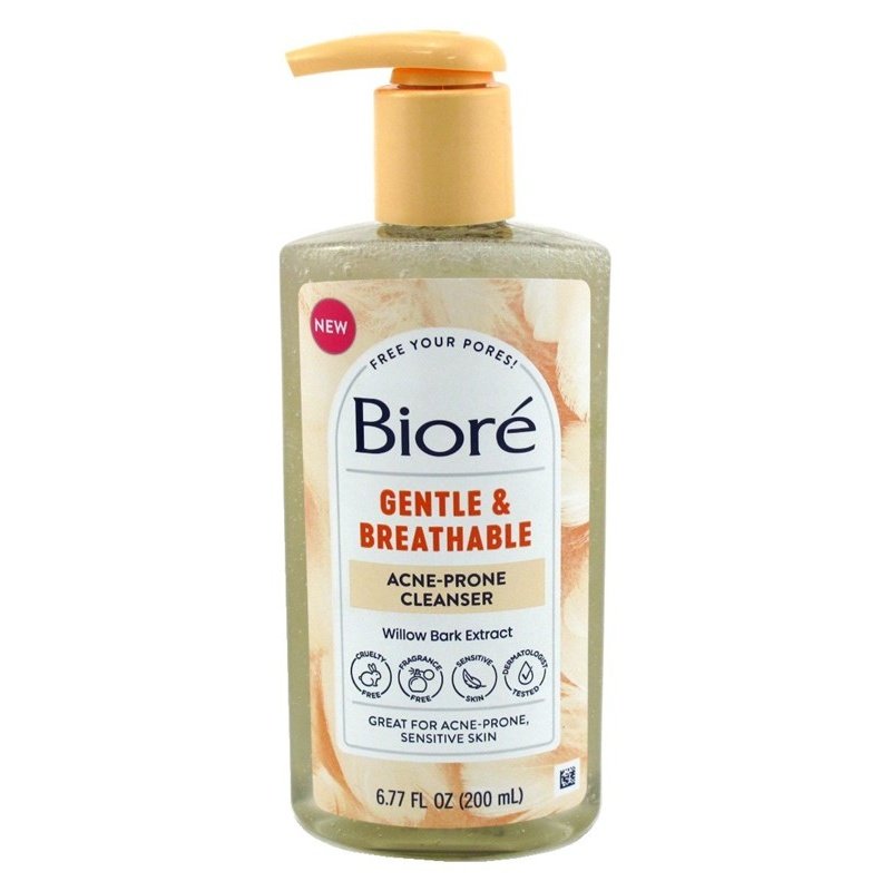 Biore Gentle & Breathable Cleanser Acne-Prone 6.77ozpump