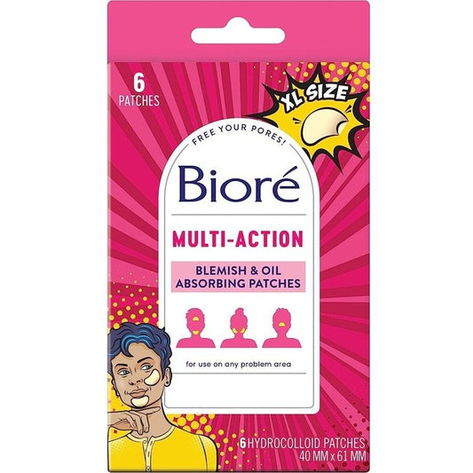 Biore Multi-Action Blemish And Oil-Absorbing Patches 6 Count