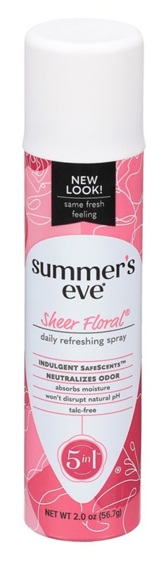 Summers Eve Freshening Spray 2oz Sheer Floral