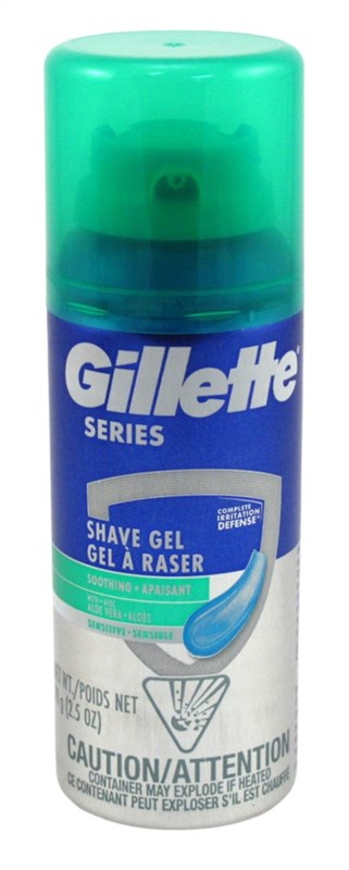 Gillette Series Shave Gel With Alo Vera Sensitive 2.5oz(12 Pieces)
