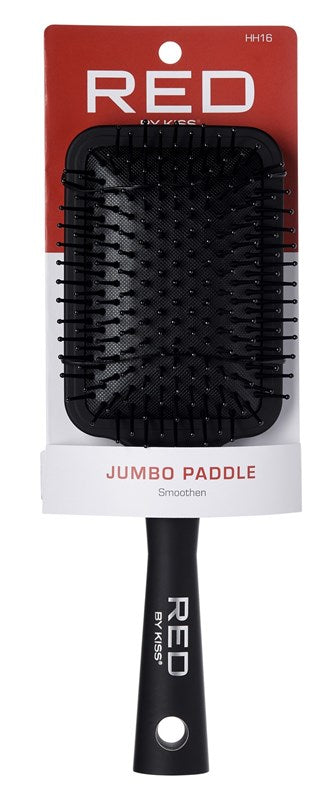 Kiss Red Brush Paddle Jumbo (6 Pieces) Smoothen