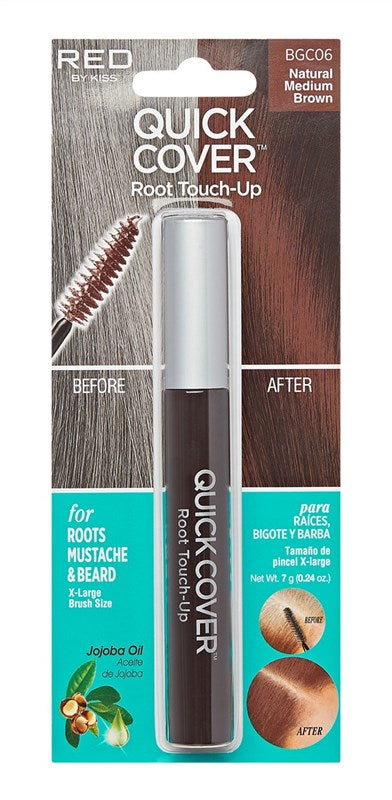 Kiss Red Root Touch-Up Brush Natural Medium Brown (3 Pieces)