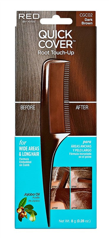 Kiss Red Root Touch-Up Comb Dark Brown (3 Pieces)