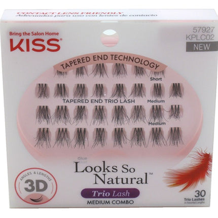 Kiss Looks So Natural Trio Lashes Medium Combo