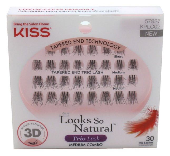 Kiss Looks So Natural Trio Lashes Medium Combo