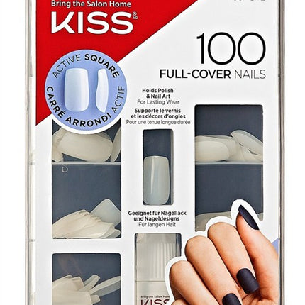 Kiss 100 Full Cover Nails Active Square