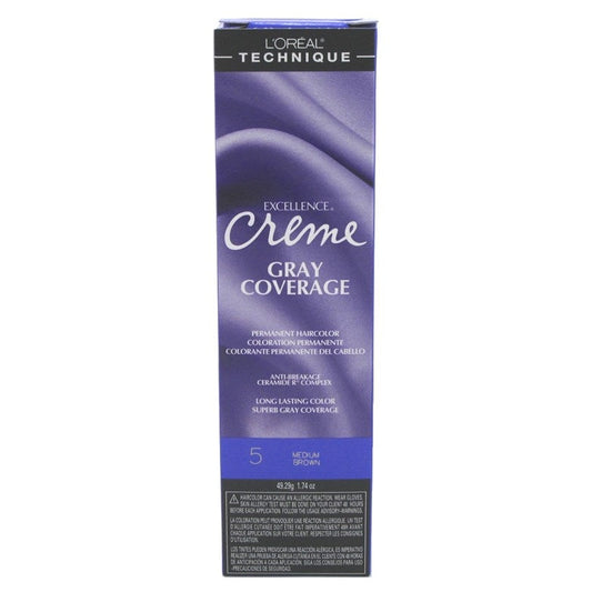 Loreal Excel Creme Color #5 Medium Brown 1.74oz