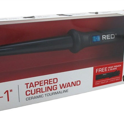 Kiss Red Curling Wand 0.5Inch To 1Inch Tapered