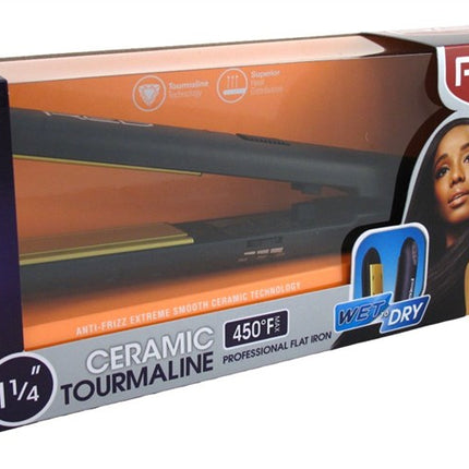 Kiss Red Flat Iron 1.25Inch Ceramic Tourmaline