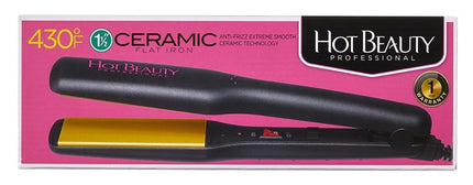 Kiss Red Flat Iron 1.5Inch Ceramic Tourmaline