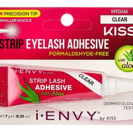 Kiss I Envy Eyelash Adhesive Strip With Aloe Clear 0.25oz