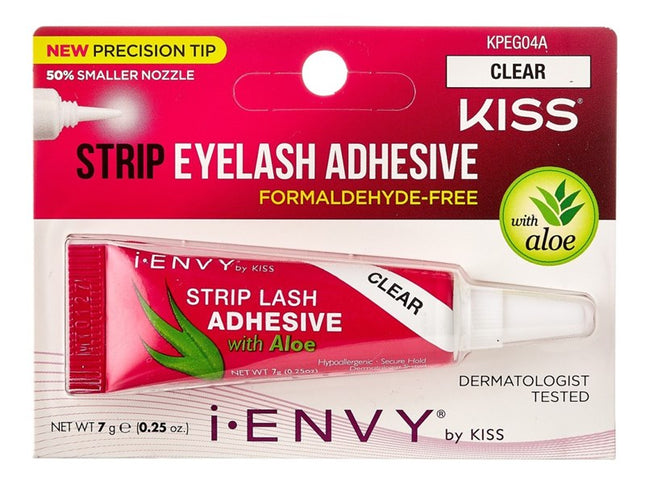 Kiss I Envy Eyelash Adhesive Strip With Aloe Clear 0.25oz