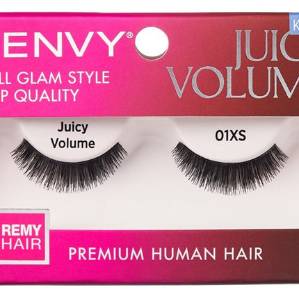 Kiss I Envy Juicy Volume Lashes #01Xs Remi Hair Short