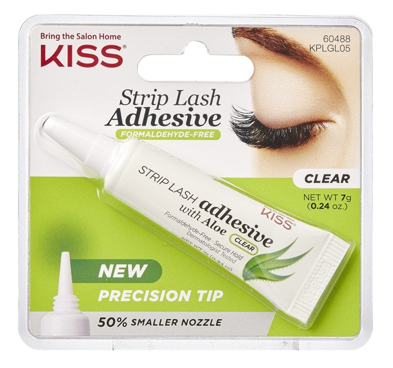 Kiss Strip Lash Adhesive With Aloe Tube (Clear)