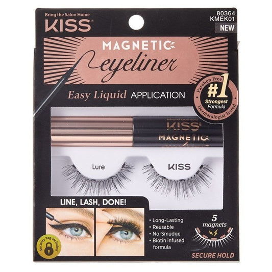 Kiss Magnetic Eyeliner And Eyelash Kit (Lure)