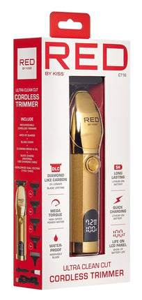 Kiss Red Trimmer Ultra Clean Cut Cordless