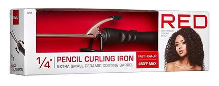 Kiss Red Curling Iron Pencil 1.25Inch