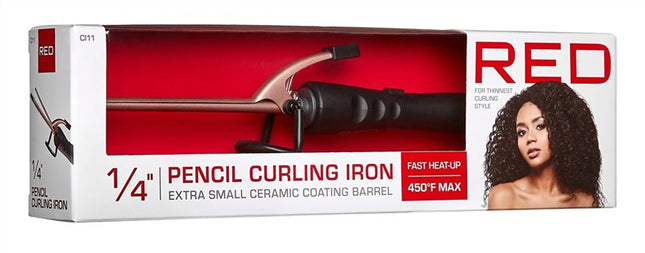 Kiss Red Curling Iron Pencil 1.25Inch