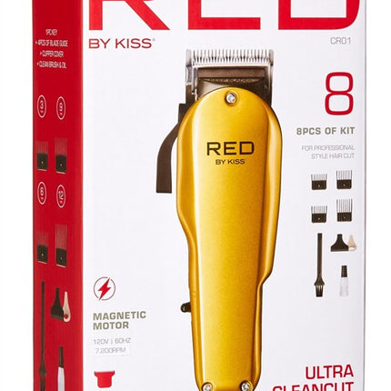 Kiss Red Clipper Ultra Clean Cut 8 Piece Kit