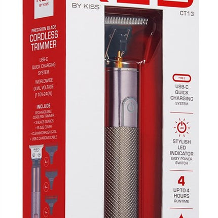 Kiss Red Trimmer Precision Blade Cordless