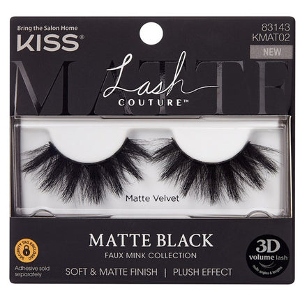 Kiss Lash Couture Matte Black Matte Velvet