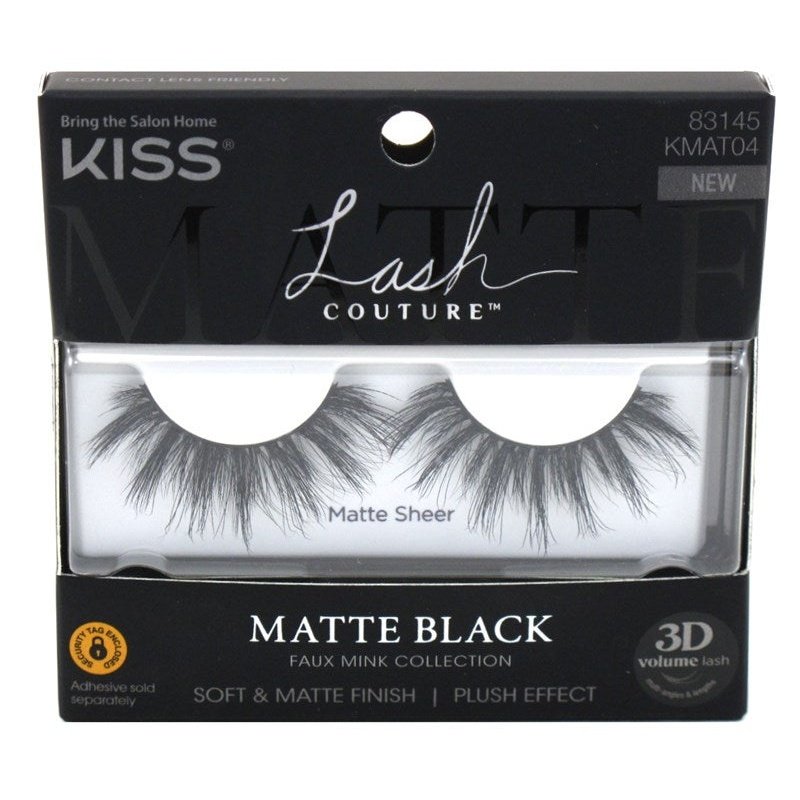 Kiss Lash Couture Matte Black Matte Sheer